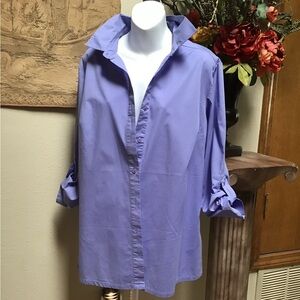 Women's Purple Button-Up Shirt